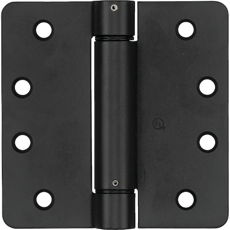 National 4 In. Oil Rubbed Bronze 1/4 In. Radius Spring Door Hinge N350850